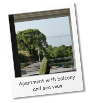 Apartment with balcony  and sea view