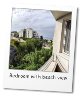 Bedroom with beach view
