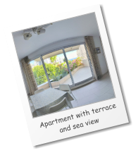 Apartment with terrace and sea view