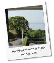 Apartment with balcony  and sea view