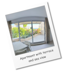 Apartment with terrace and sea view